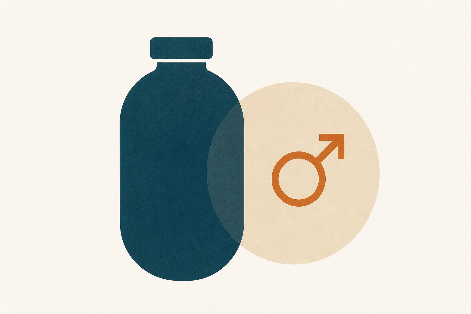 A provider scorecard for a men’s health platform with rating columns and a litigation-status flag, in editorial teal and sand tones