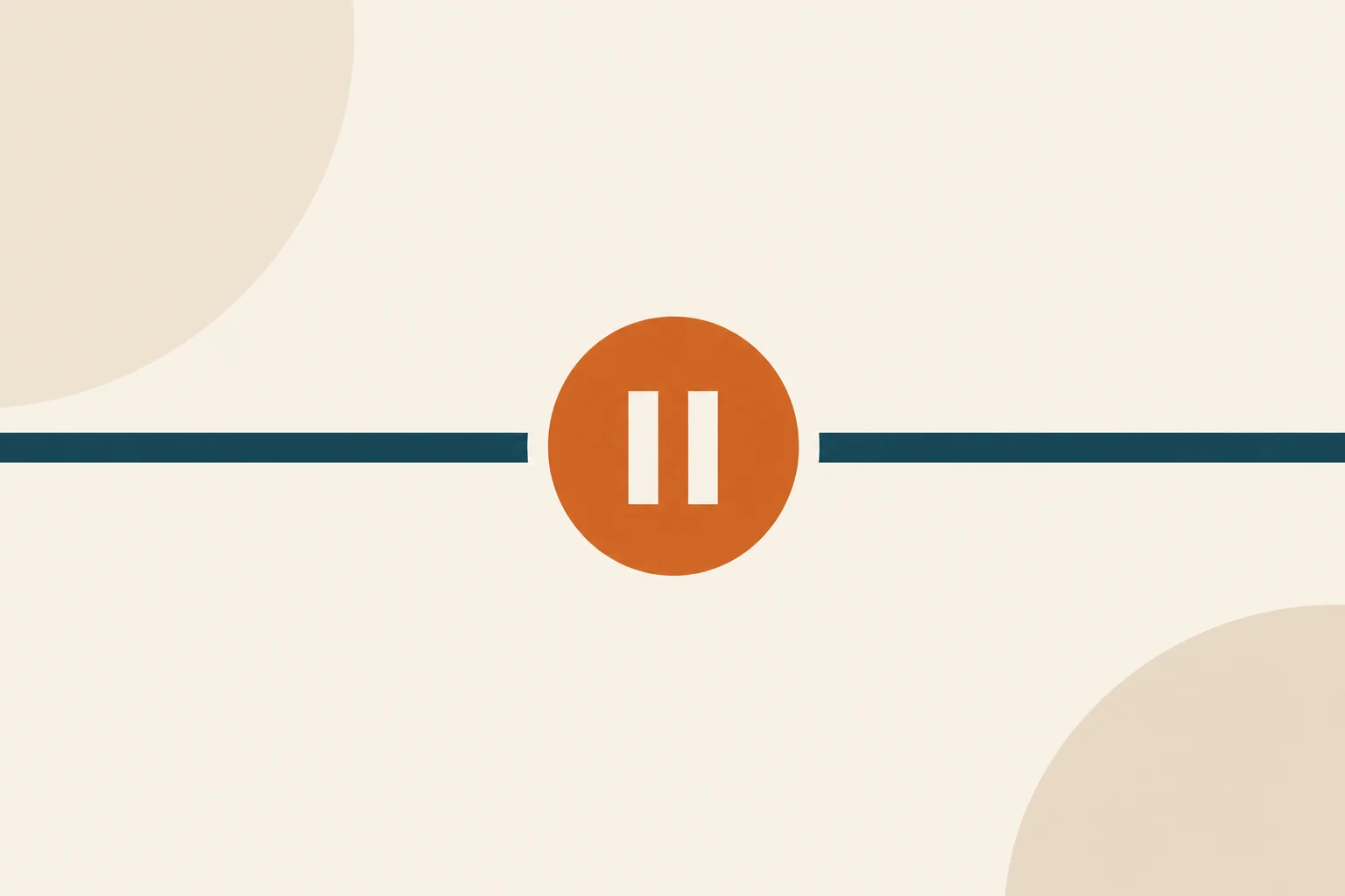 A teal procedure timeline with an orange pause symbol, illustrating stopping GLP-1 drugs before surgery.